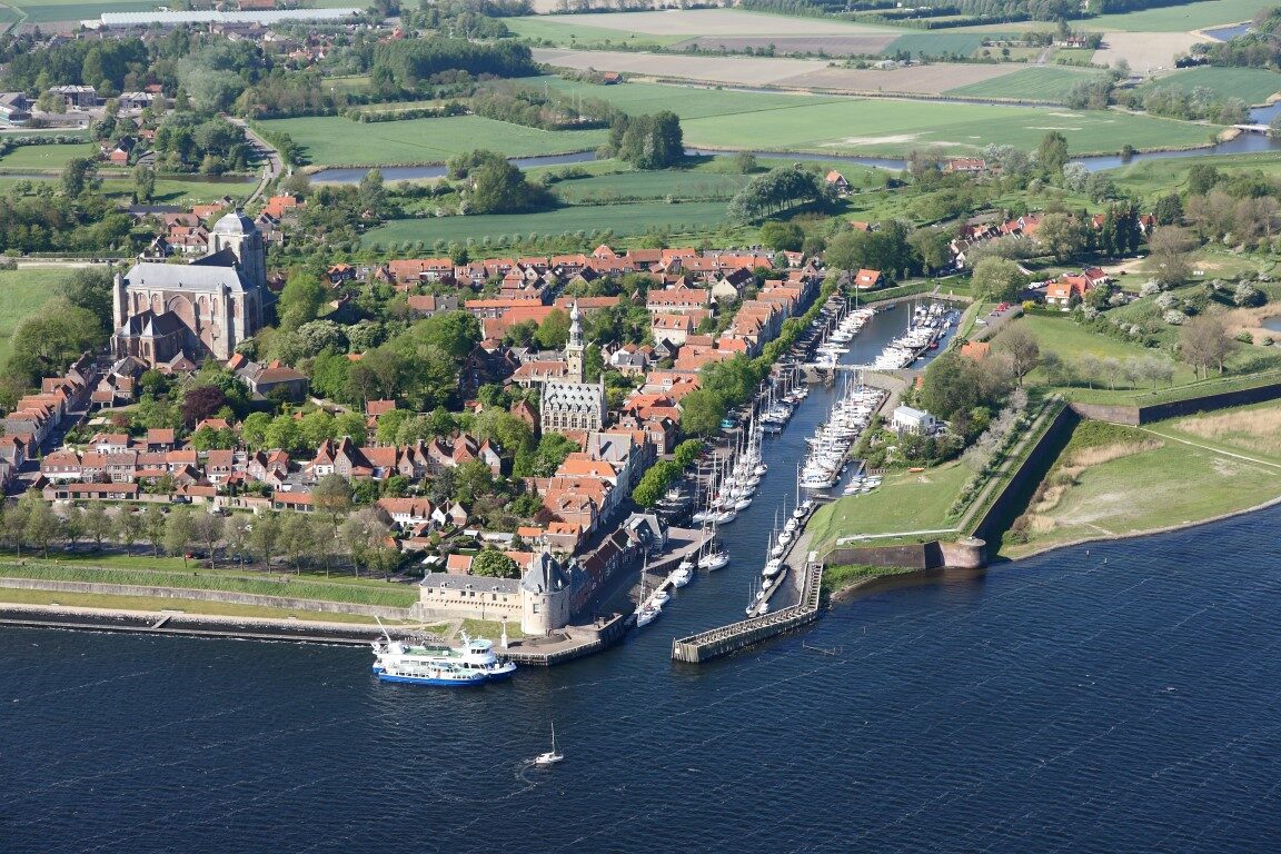 Het stadje Veere aan het Veerse Meer