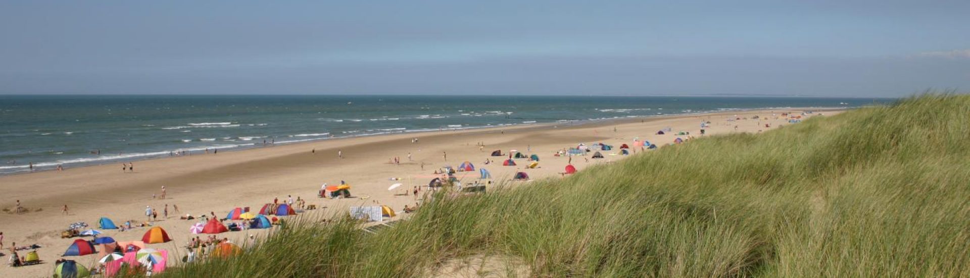 Der Strand von Oostkapelle an einem Sommertag